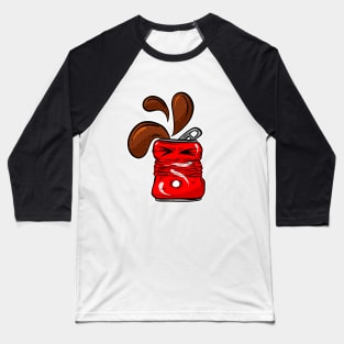 Crushed Coke Carn Cartoon Baseball T-Shirt